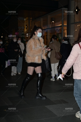 黑色过膝长靴22121114-51