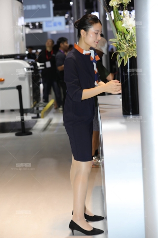 世界产业大会礼仪高挑肉丝美腿高跟