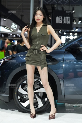 5.1车展很细的腿就你穿肉丝122P