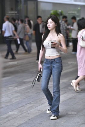 裹胸牛仔裤 250531-55