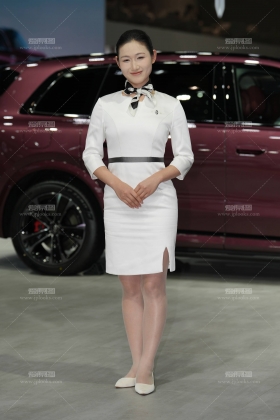 重庆车展篇-爱笑的礼仪肉丝小姐姐89P视1min