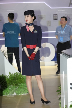 东航空姐棕色丝视觉质感太赞了