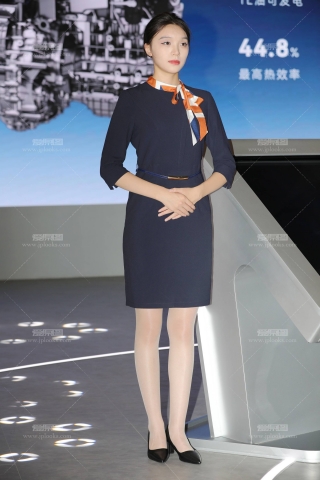 展会高挑肉丝美腿礼仪小姐姐