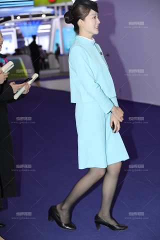 厦航畅姐坐姿站姿全角度黑丝高跟走路掉跟